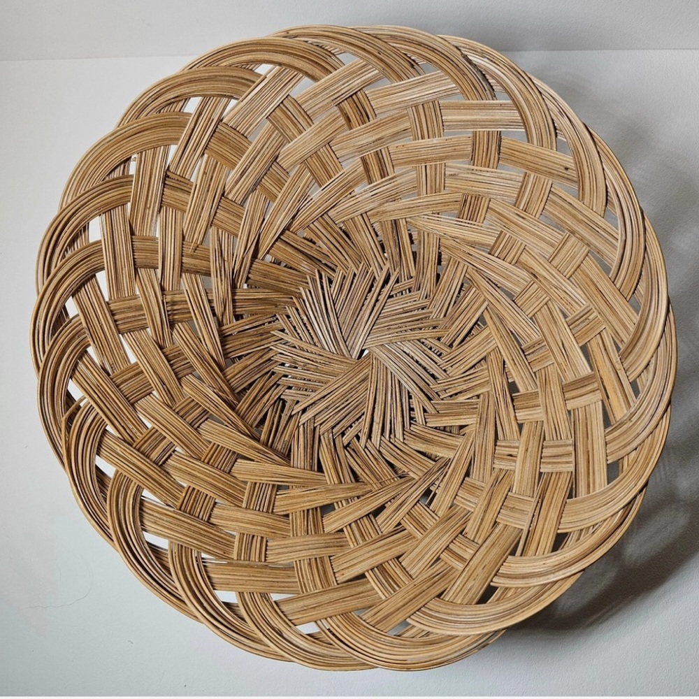 Vintage Large Handmade Pine Needle Basket